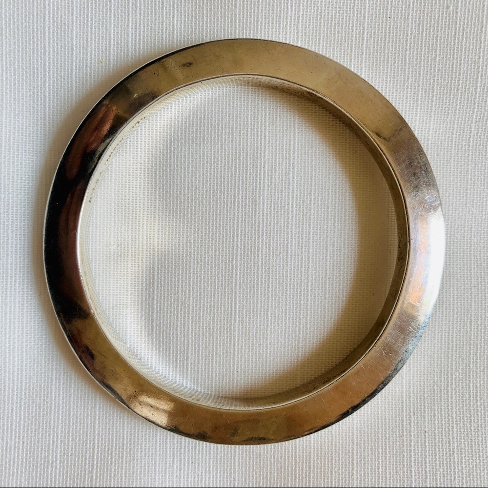 Mexico Sterling Silver 925 Bangle Bracelet TS-134 Minimalist Handcrafted‎